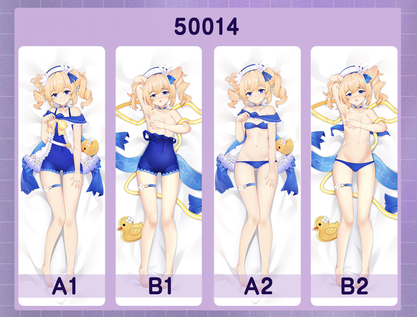 50014 Original God - Barbara ACG anime character equal length pillow with inner core 50CM * 150CM 2kg