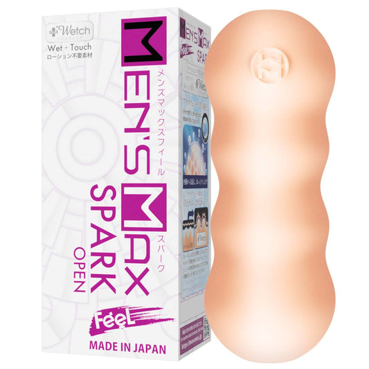 MEN'S MAX FEEL SPARK OPEN product packaging, open-ended
