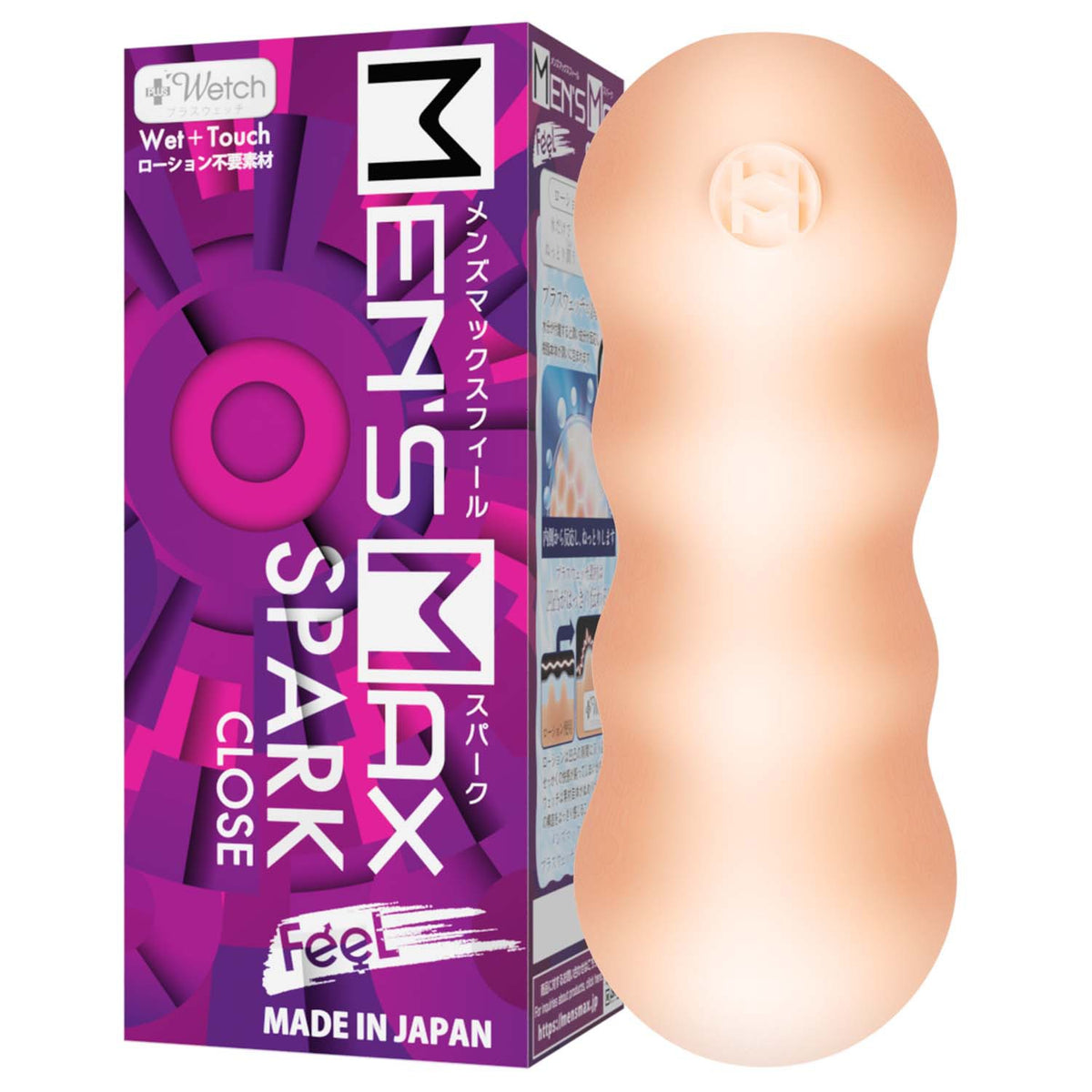 MEN'S MAX FEEL SPARK CLOSE product packaging, closed-end