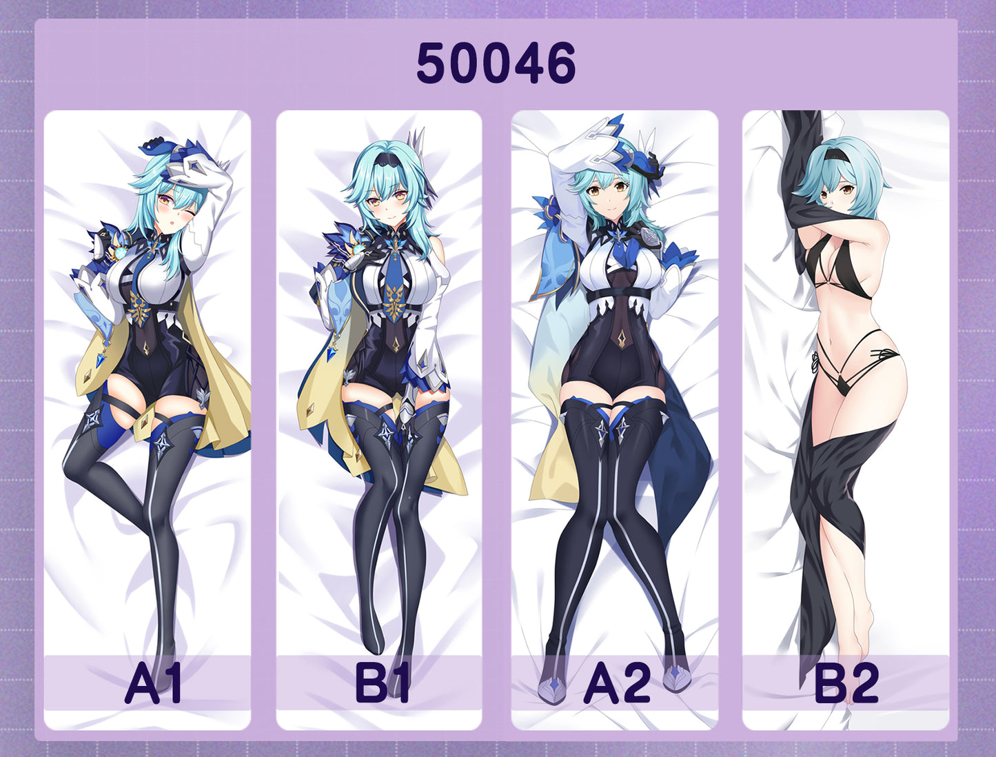 50046 Original God - Yura ACG anime character equal length pillow with inner core 50CM * 150CM 2kg