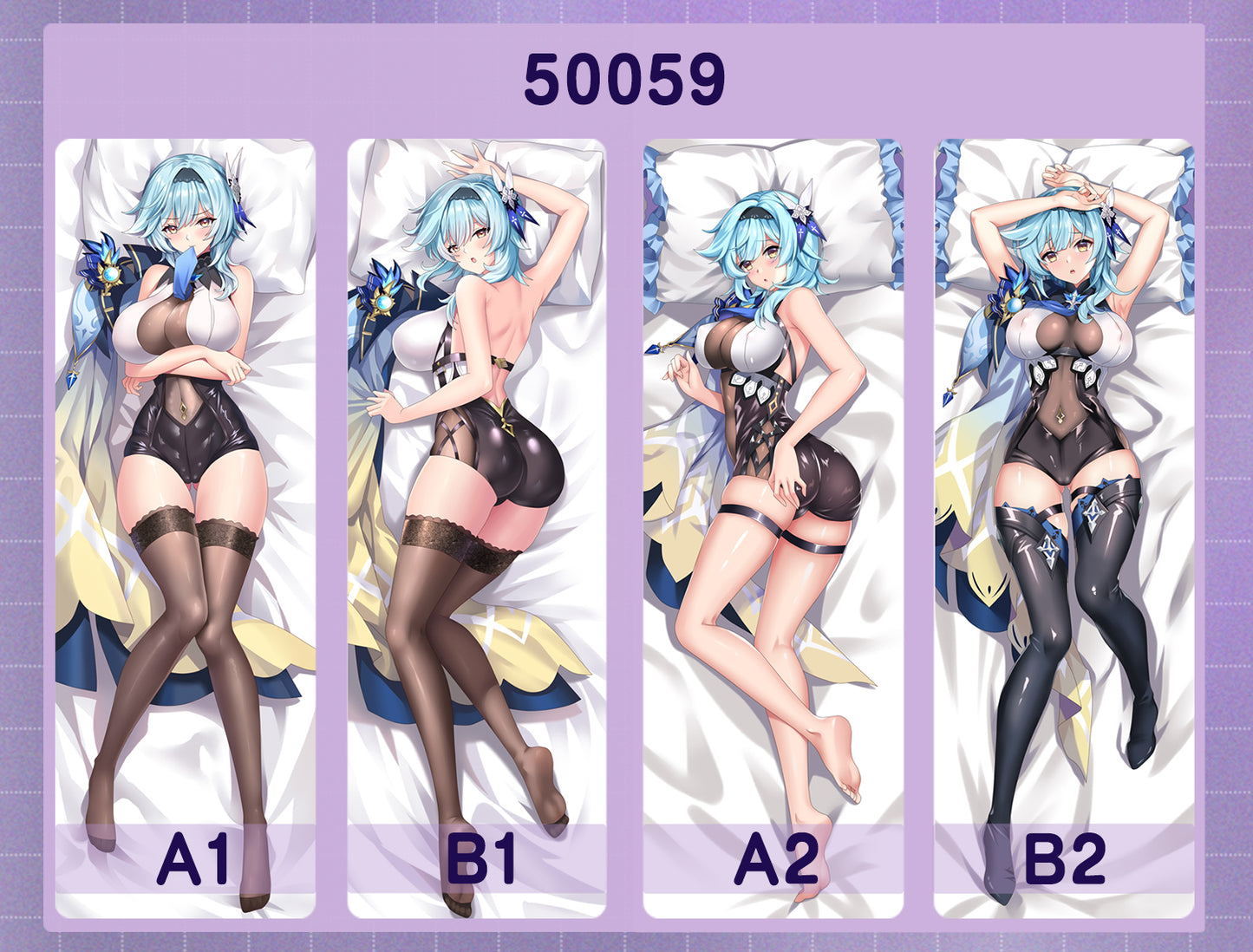 50059 Original God - Yura ACG anime character equal length pillow with inner core 50CM * 150CM 2kg