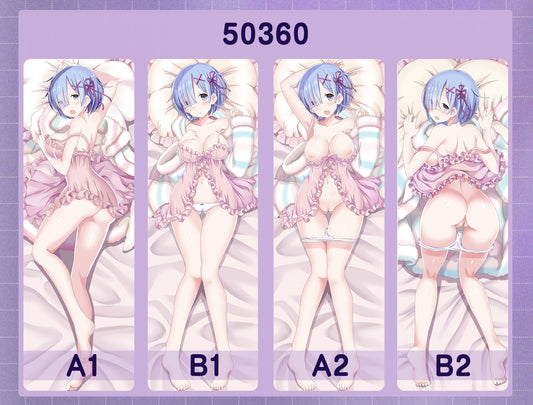 50360 Life in another world from scratch - Reimu ACG anime character equal length pillow with inner core 50CM * 150CM 2kg