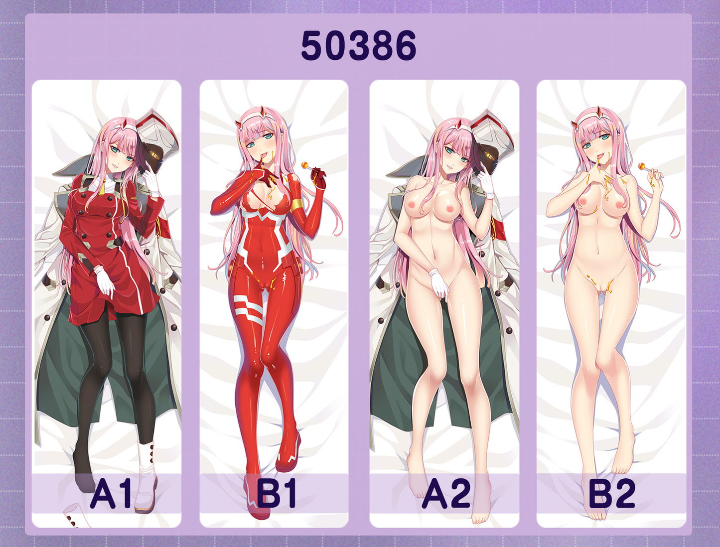 50386 DARLING in the FRANXX-02 ACG anime character equal length pillow with inner core 50CM * 150CM 2kg