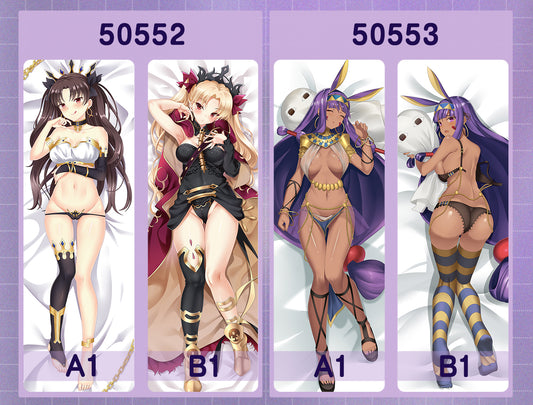 50552-50553 Fate-Eleshkigal, Ishtar, Nitocris ACG anime character equal length pillow with inner core 50CM * 150CM 2kg