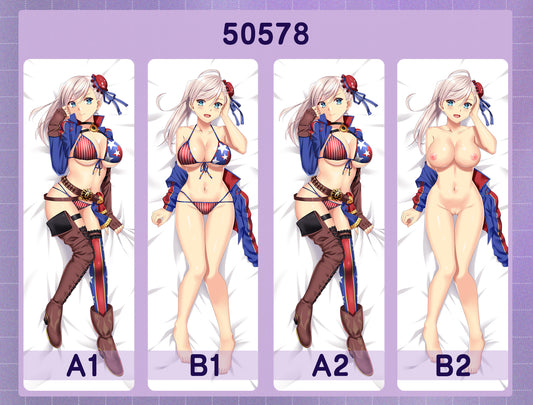 50578 Fate-Musashi ACG anime character equal length pillow with inner core 50CM * 150CM 2kg