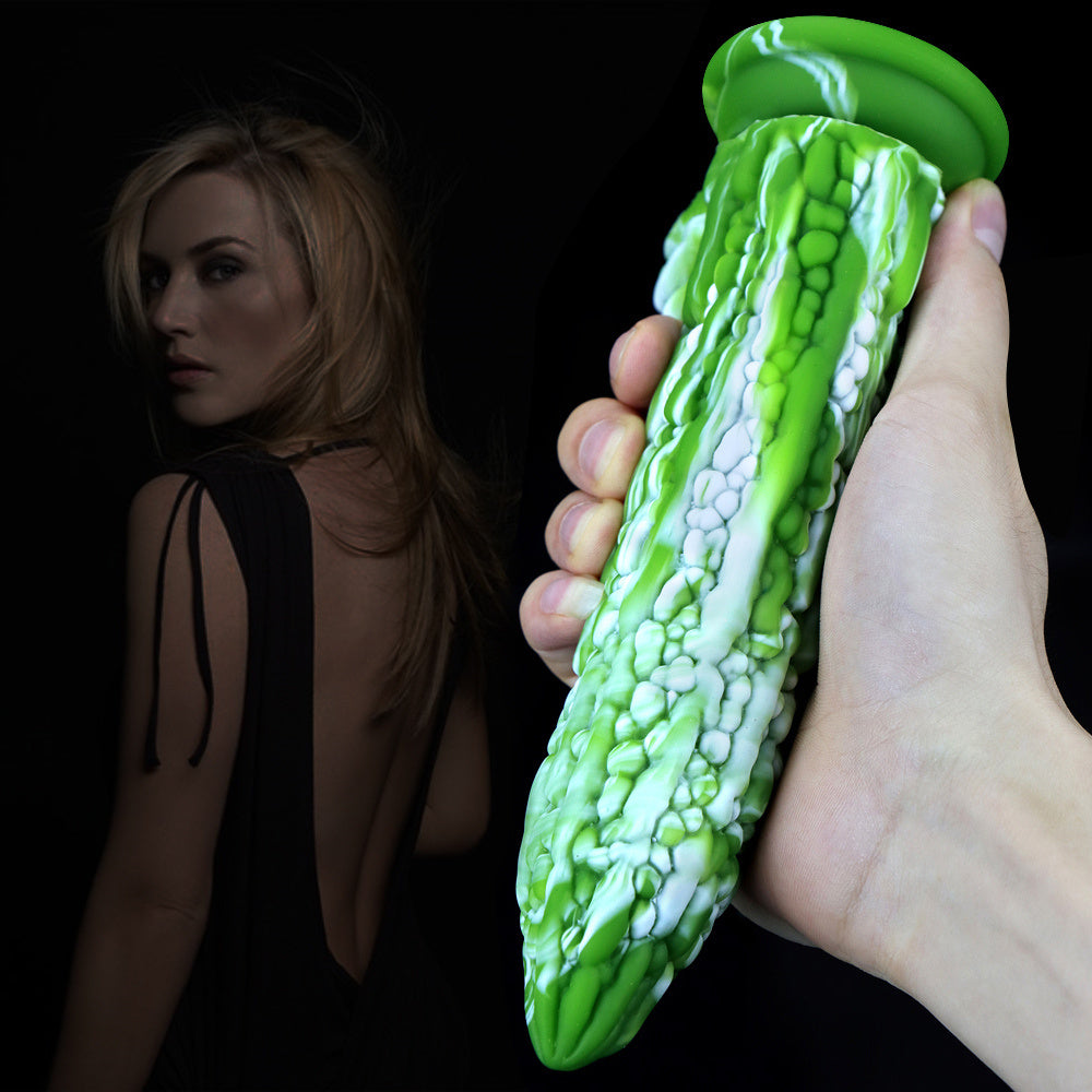 iSex Bitter Gourd Shaped Bumpy High Irritating Dildo