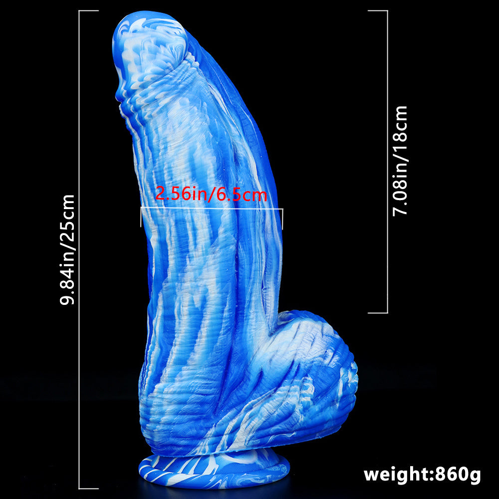 iSex Blue Huge High Stimulation Dildo