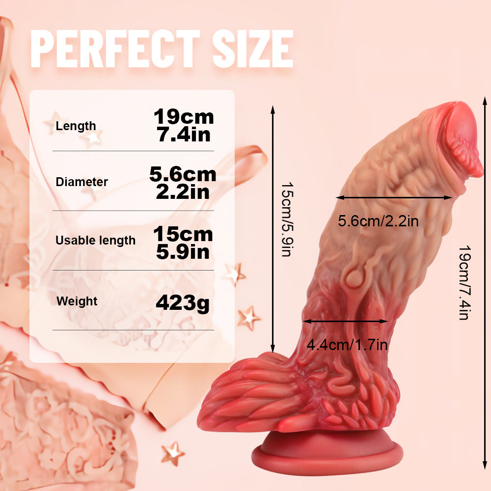 iSex [Pangolin] 큰 볼록하고 매우 자극적 인 변형 딜도